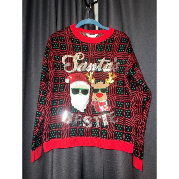 Ugly Christmas Sweater Sweaters - Ugly Christmas Sweater Xmas Size Medium
